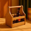 Porta-Cervezas de Madera Natural